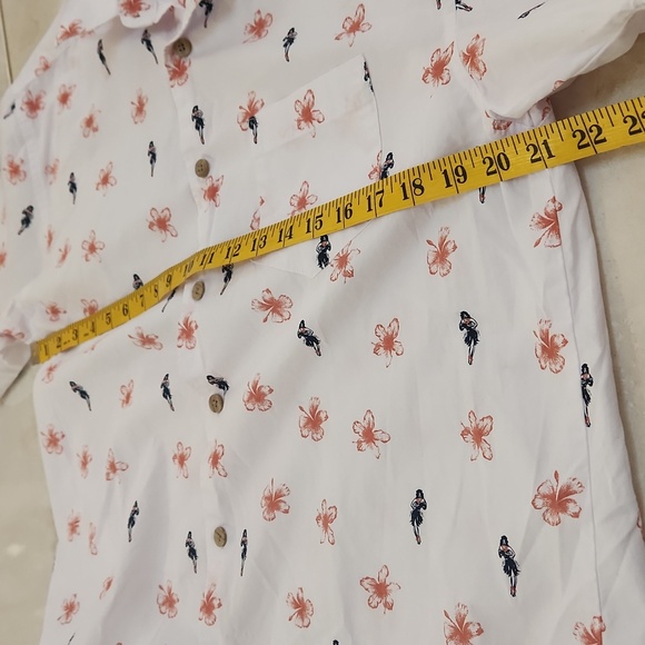 Havanera Men's Hula Girl Hawaiian Button Down Shirt M - Picture 6 of 6